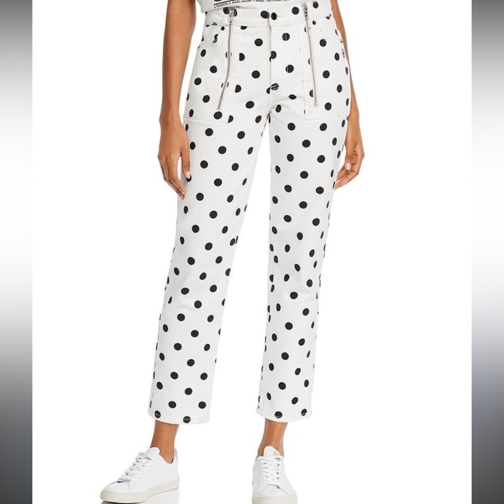 Marc Jacobs The St Marks Turn-Up Jeans Polka Dot
